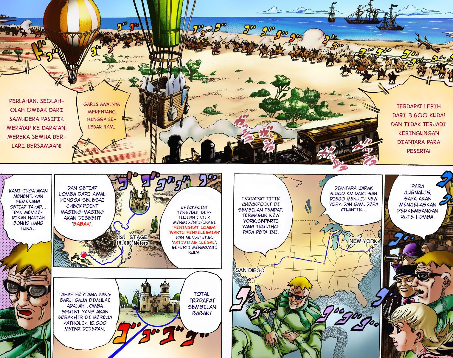 Read JoJo’s Bizarre Adventure Part 7 Steel Ball Run ID Manga Online