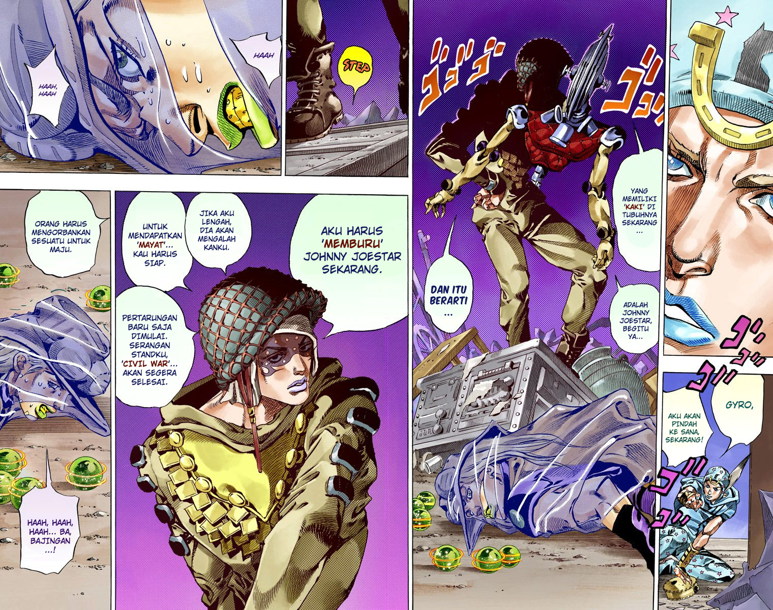 Read JoJo’s Bizarre Adventure Part 7 Steel Ball Run ID Manga Online