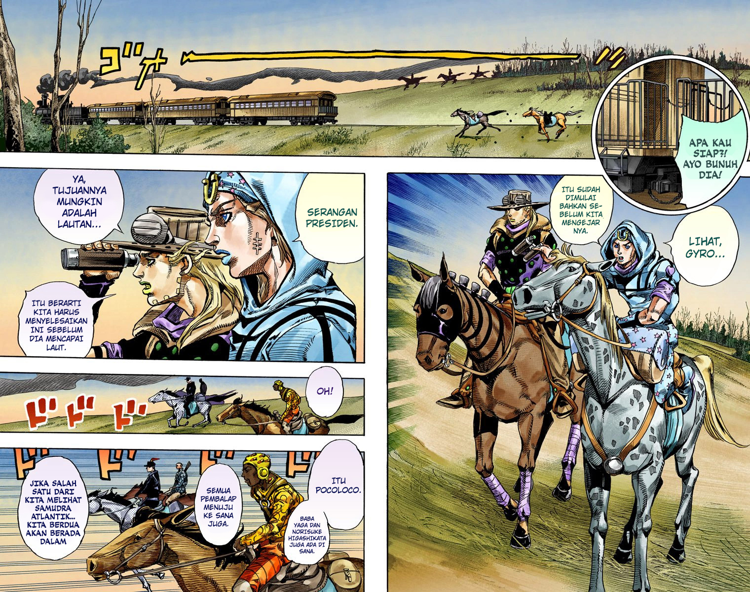 Read JoJo’s Bizarre Adventure Part 7 Steel Ball Run ID Manga Online