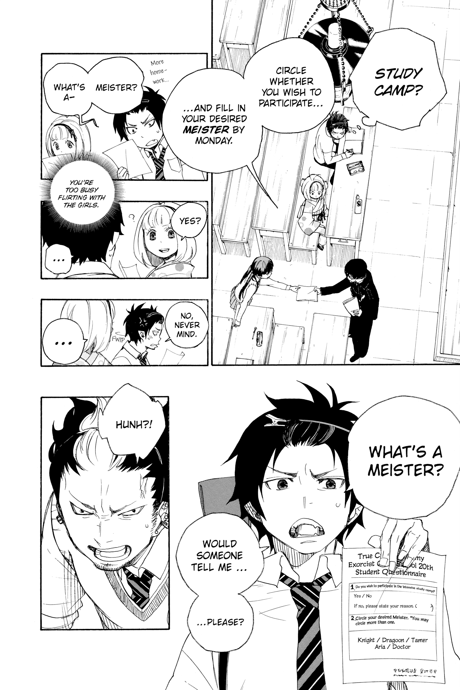Read Blue Exorcist Manga Online