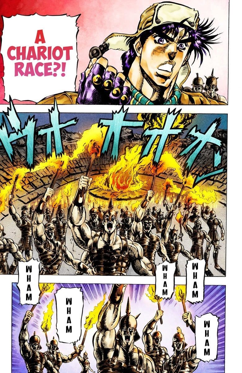 Read JoJo's Bizarre Adventure Part 2 Battle Tendency Official Colored Manga Online