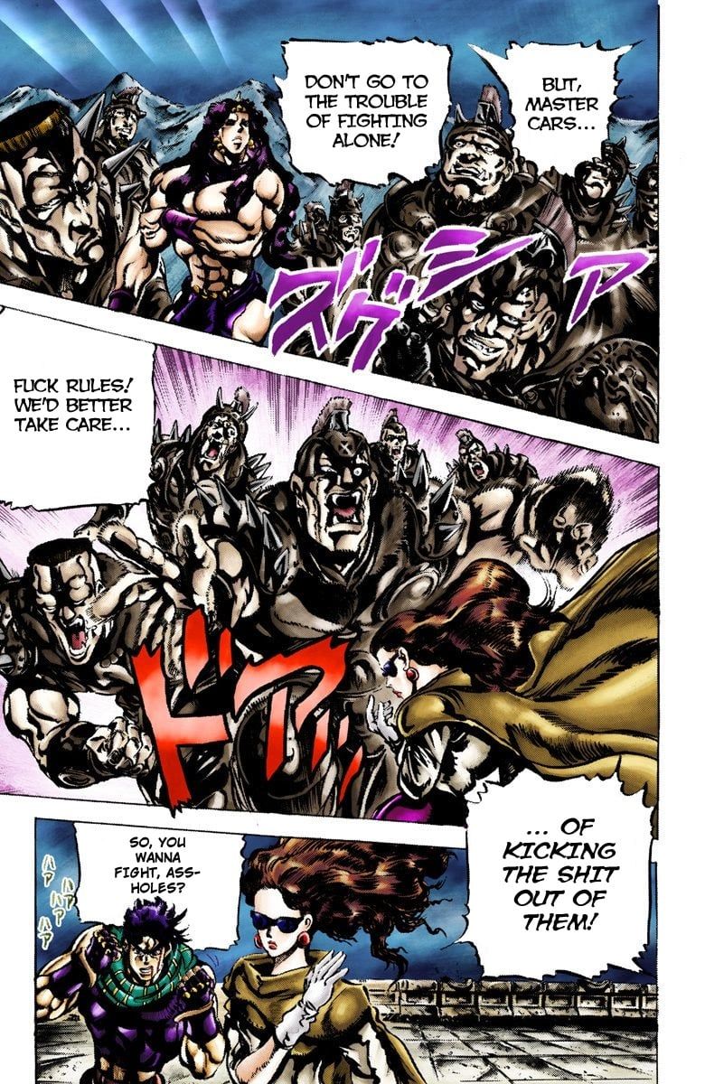 Read JoJo's Bizarre Adventure Part 2 Battle Tendency Official Colored Manga Online