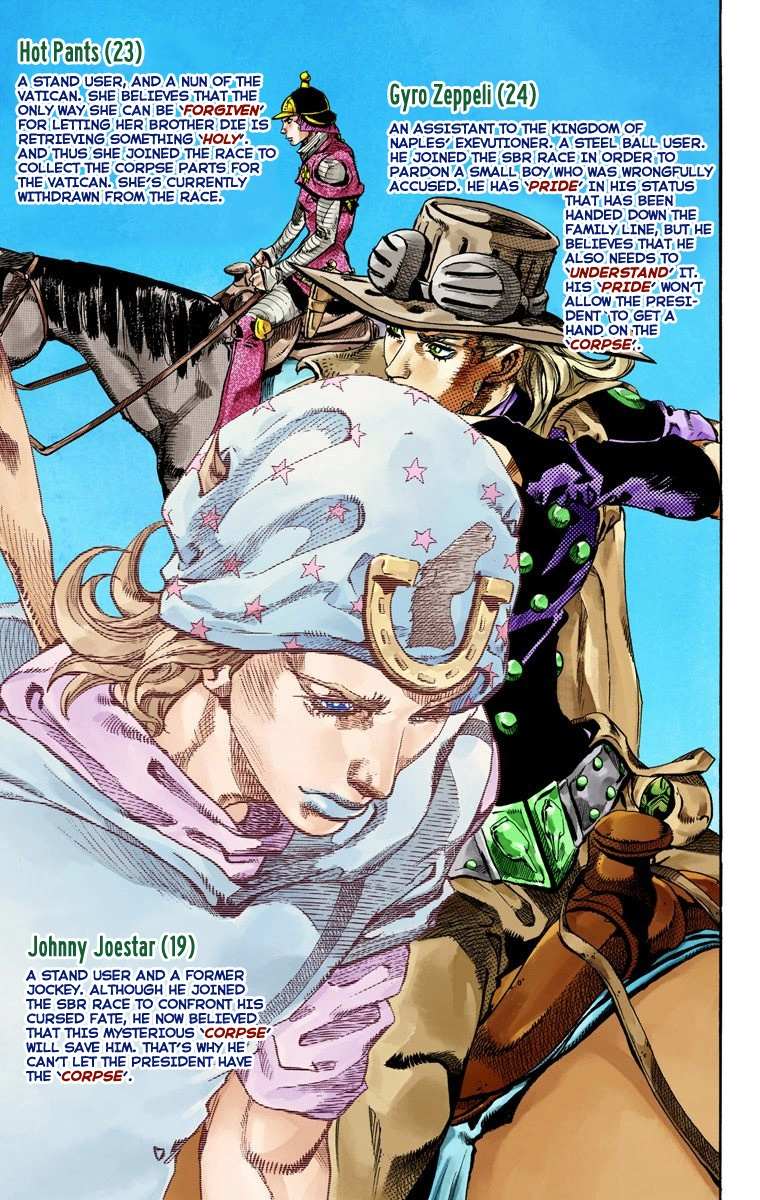 Read Jojo's Bizarre Adventure Part 7 Steel Ball Run Manga Online