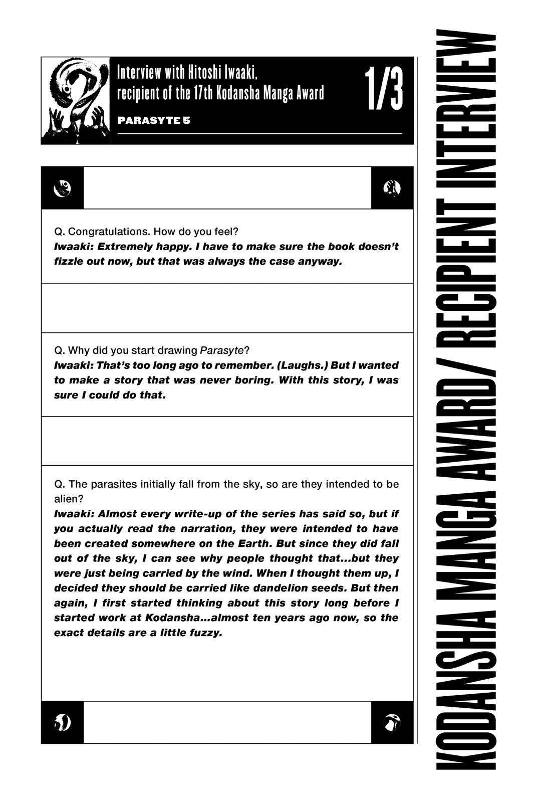 Read Parasyte Manga Online