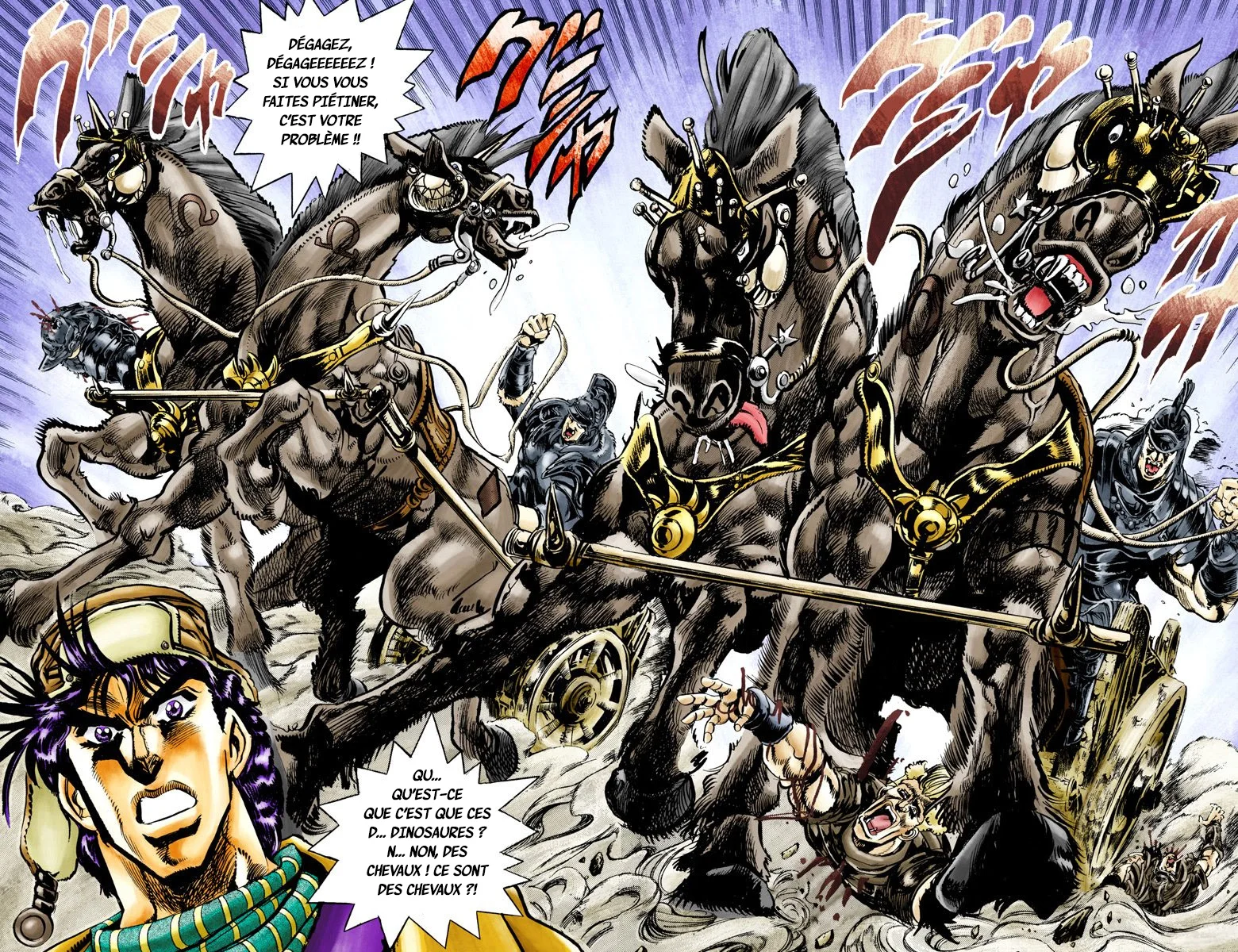 Read JoJo's Bizarre Adventure Part 2 Battle Tendency Official Colored FR Manga Online