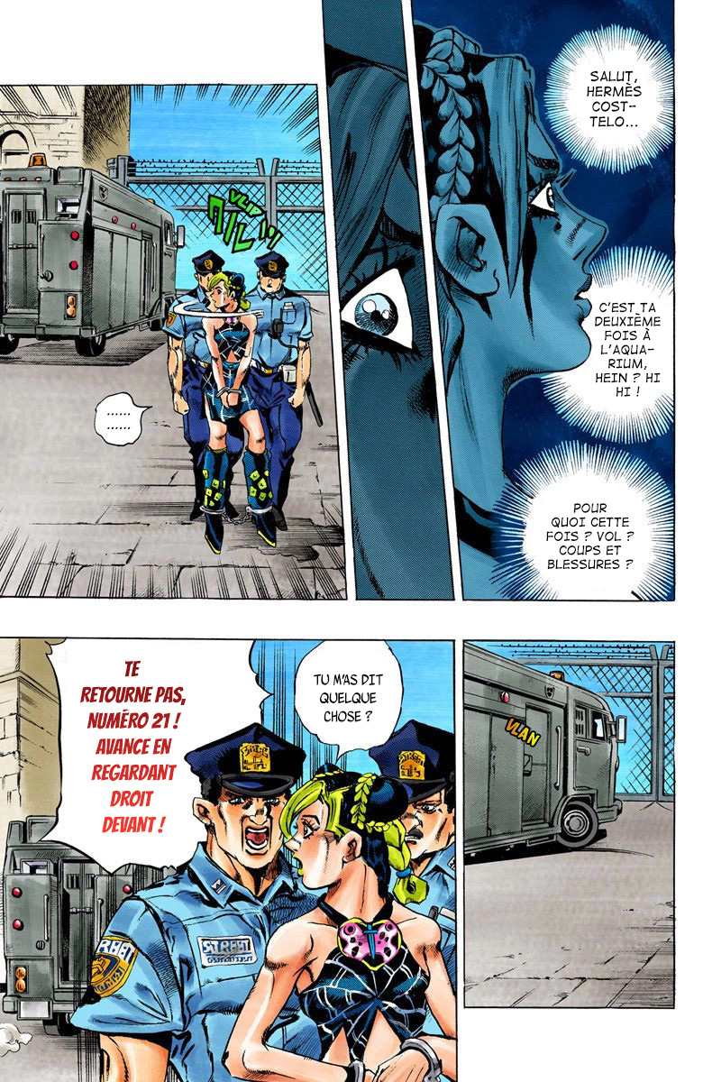 Read JoJo's Bizarre Adventure Part 6 Stone Ocean Official Colored FR Manga Online