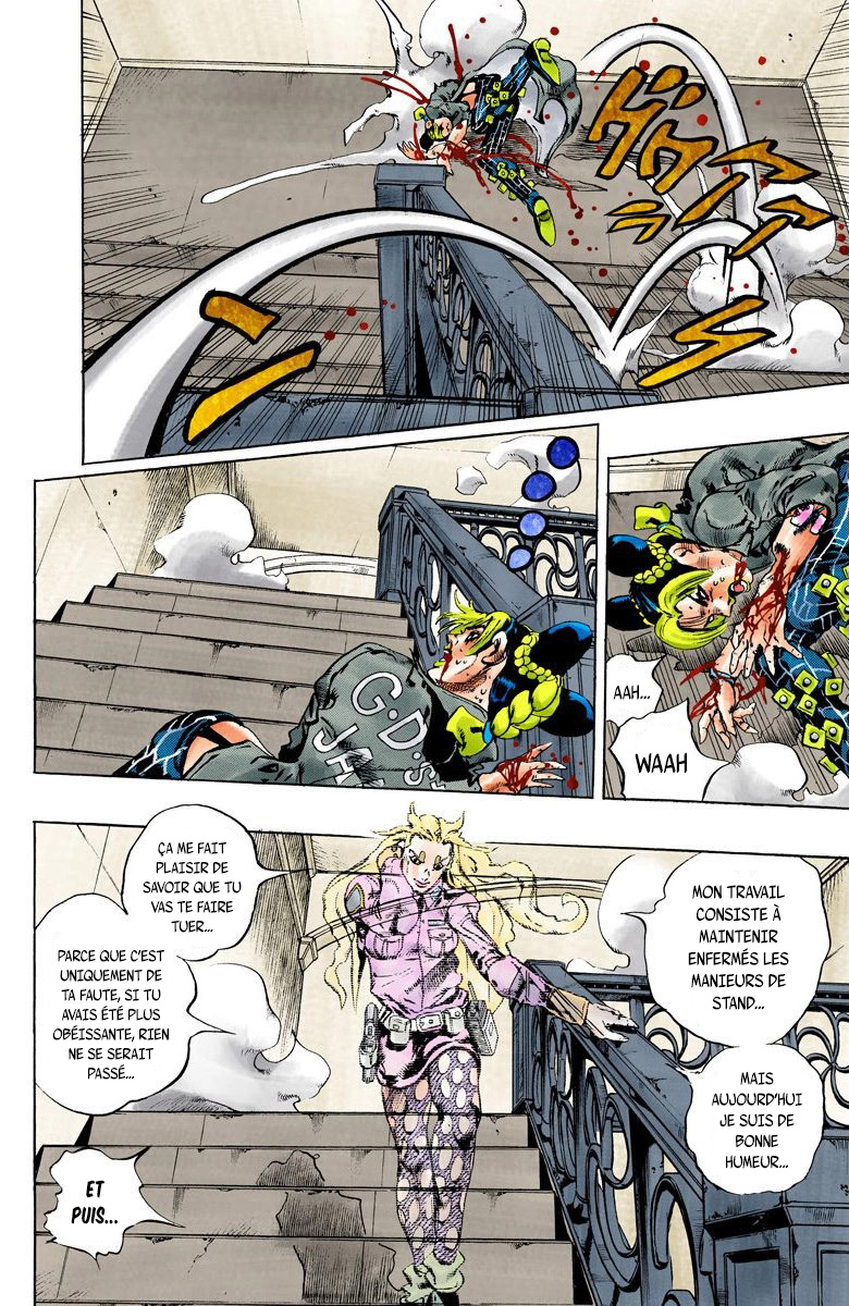 Read JoJo's Bizarre Adventure Part 6 Stone Ocean Official Colored FR Manga Online