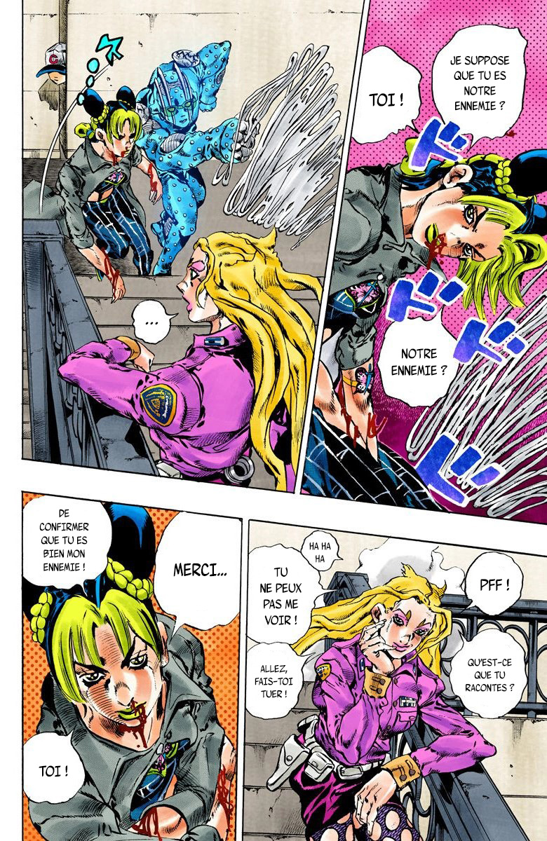 Read JoJo's Bizarre Adventure Part 6 Stone Ocean Official Colored FR Manga Online