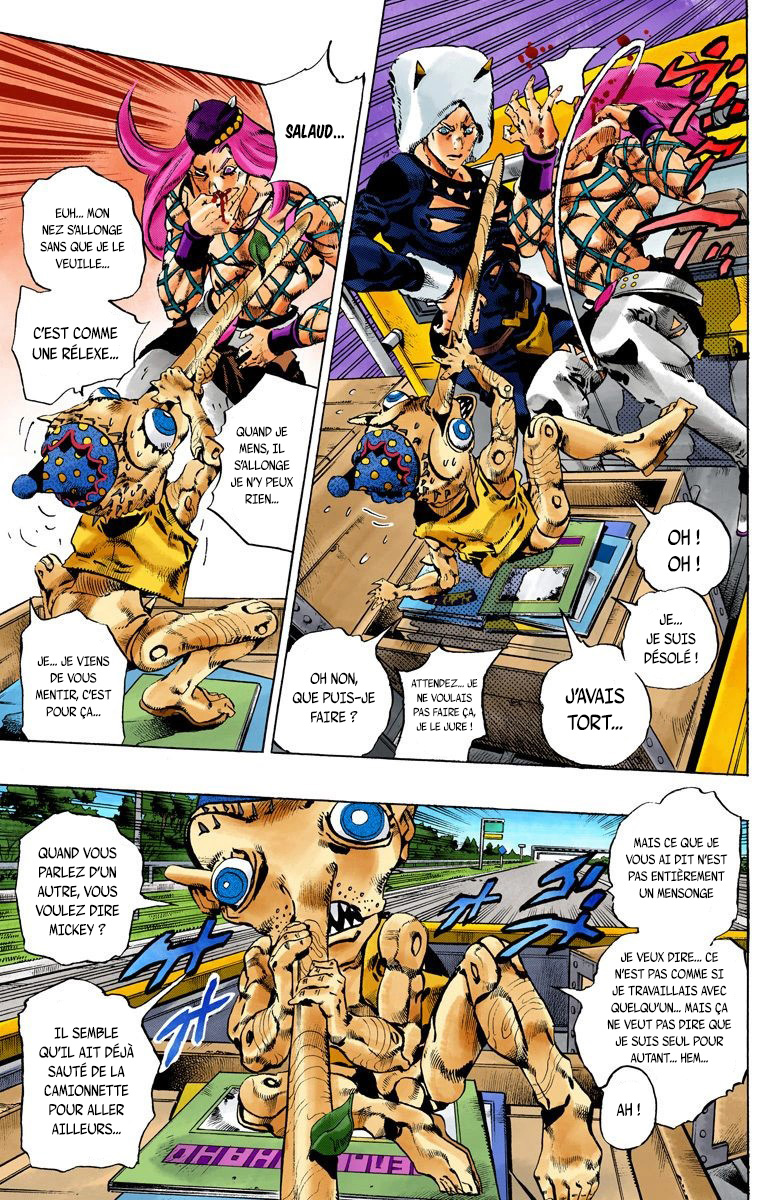 Read JoJo's Bizarre Adventure Part 6 Stone Ocean Official Colored FR Manga Online