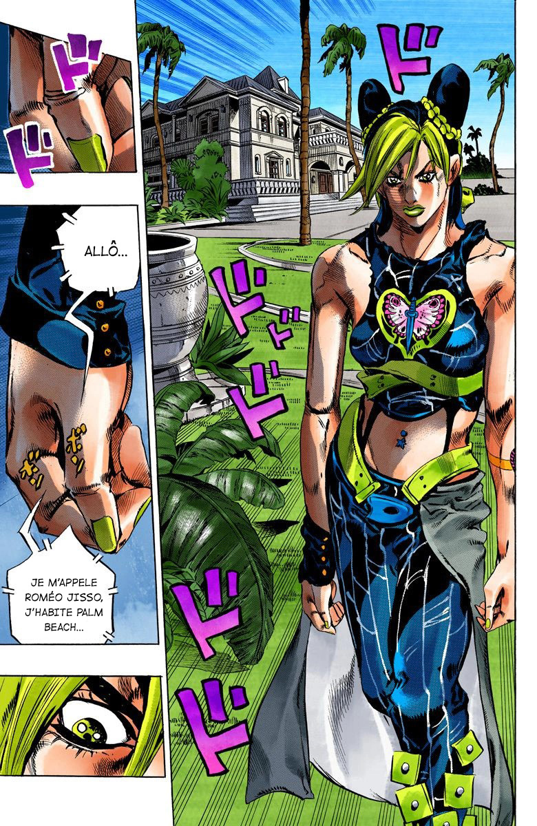 Read JoJo's Bizarre Adventure Part 6 Stone Ocean Official Colored FR Manga Online