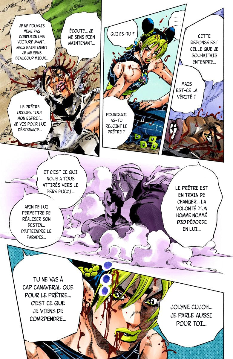 Read JoJo's Bizarre Adventure Part 6 Stone Ocean Official Colored FR Manga Online