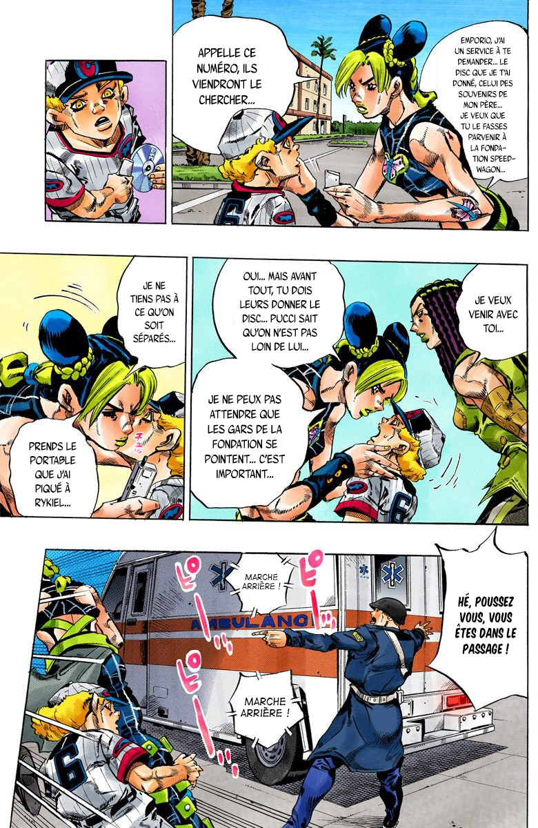 Read JoJo's Bizarre Adventure Part 6 Stone Ocean Official Colored FR Manga Online