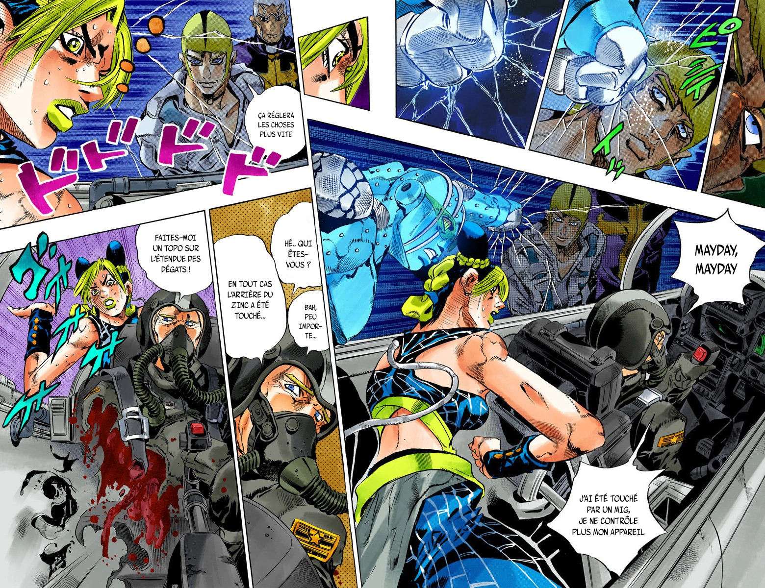 Read JoJo's Bizarre Adventure Part 6 Stone Ocean Official Colored FR Manga Online
