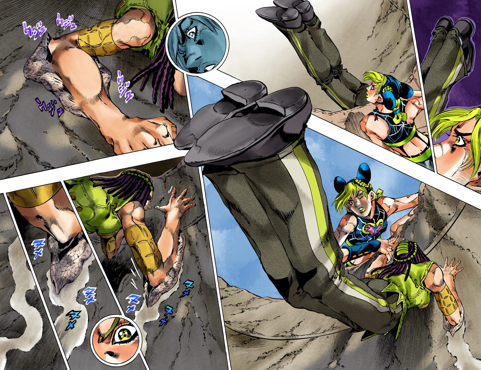 Read JoJo's Bizarre Adventure Part 6 Stone Ocean Official Colored FR Manga Online