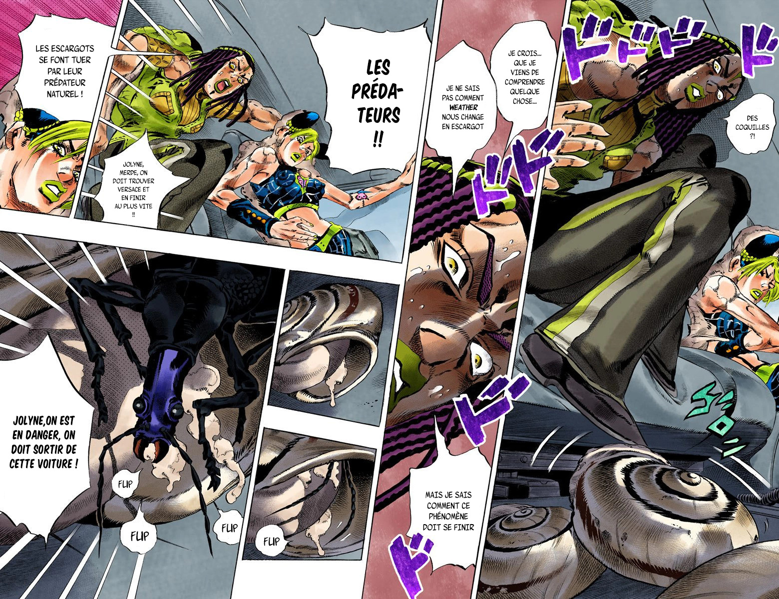 Read JoJo's Bizarre Adventure Part 6 Stone Ocean Official Colored FR Manga Online