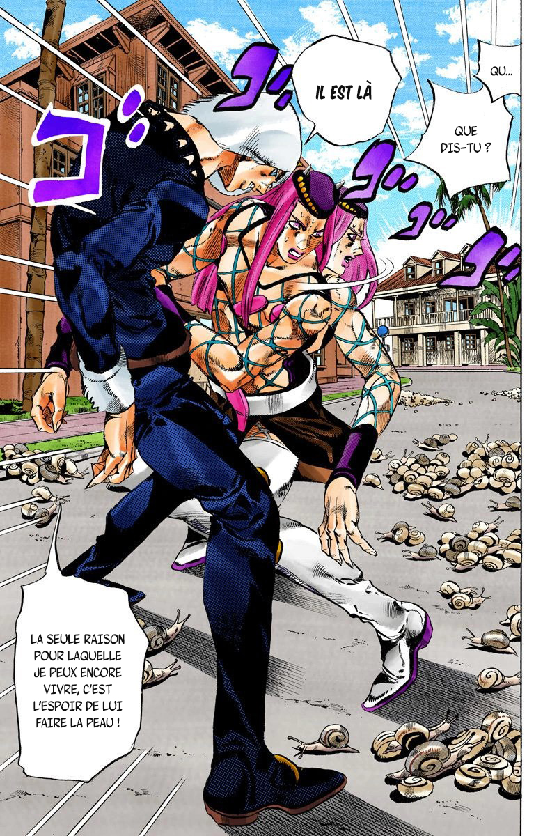 Read JoJo's Bizarre Adventure Part 6 Stone Ocean Official Colored FR Manga Online