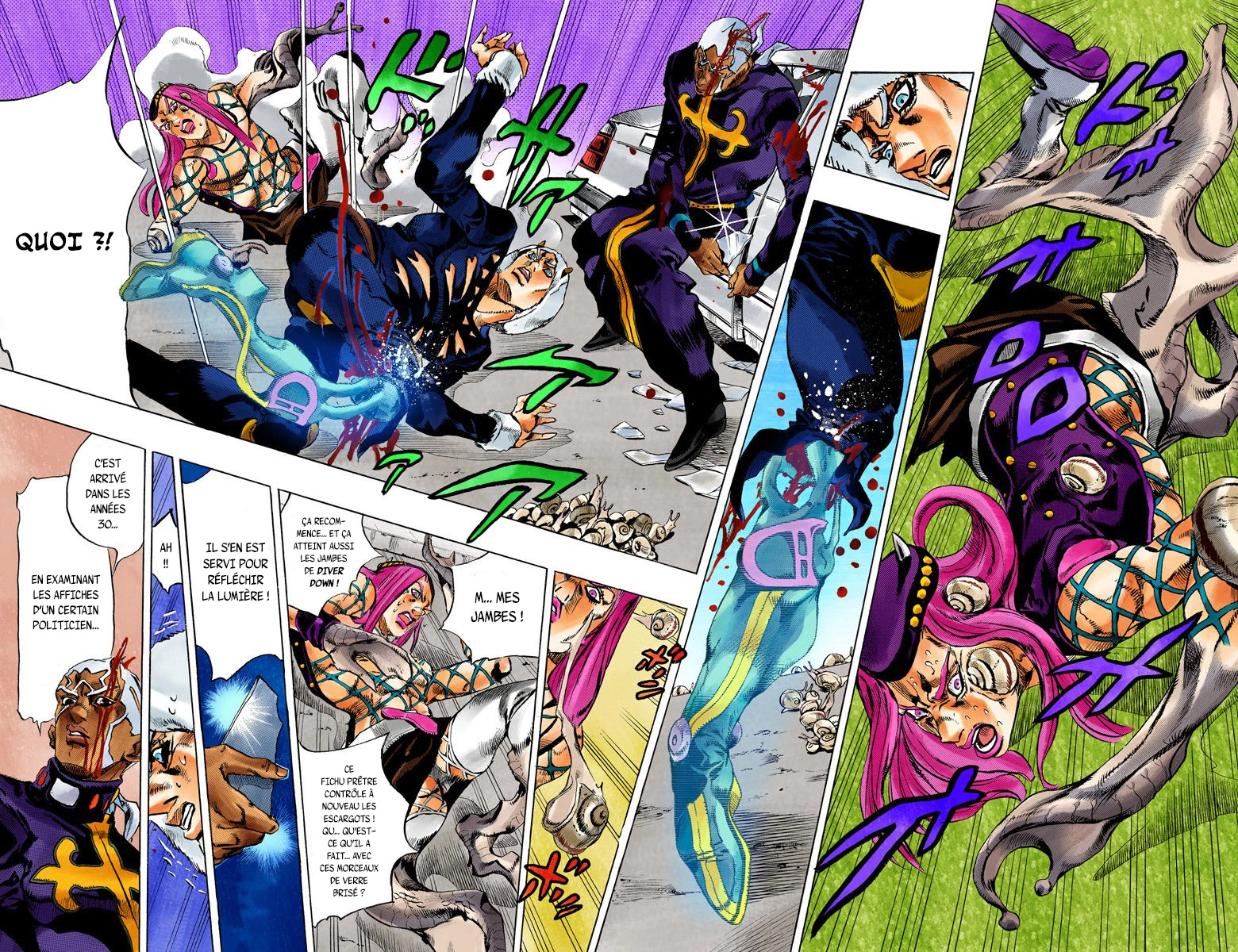 Read JoJo's Bizarre Adventure Part 6 Stone Ocean Official Colored FR Manga Online