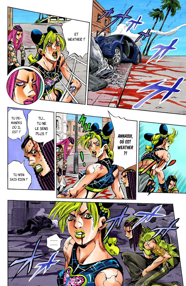 Read JoJo's Bizarre Adventure Part 6 Stone Ocean Official Colored FR Manga Online