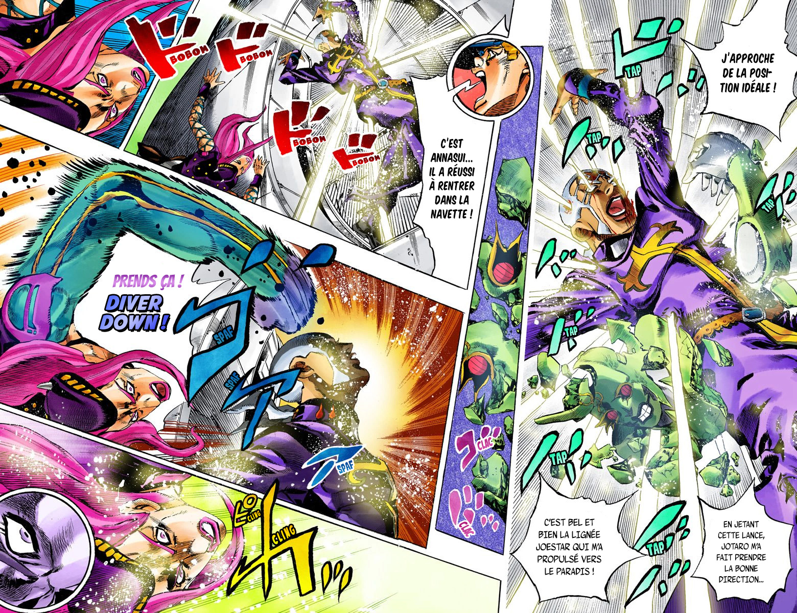 Read JoJo's Bizarre Adventure Part 6 Stone Ocean Official Colored FR Manga Online