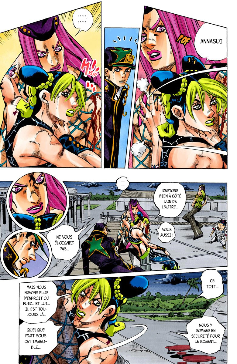 Read JoJo's Bizarre Adventure Part 6 Stone Ocean Official Colored FR Manga Online