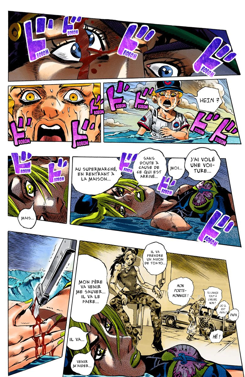 Read JoJo's Bizarre Adventure Part 6 Stone Ocean Official Colored FR Manga Online