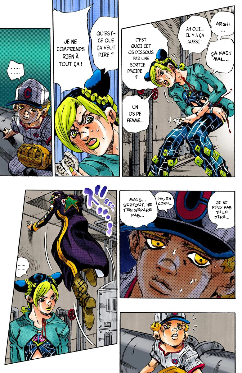 Read JoJo's Bizarre Adventure Part 6 Stone Ocean Official Colored FR Manga Online