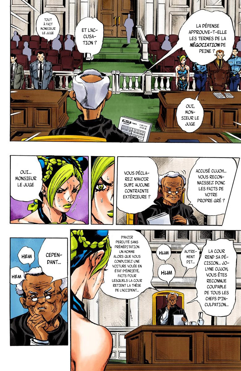 Read JoJo's Bizarre Adventure Part 6 Stone Ocean Official Colored FR Manga Online
