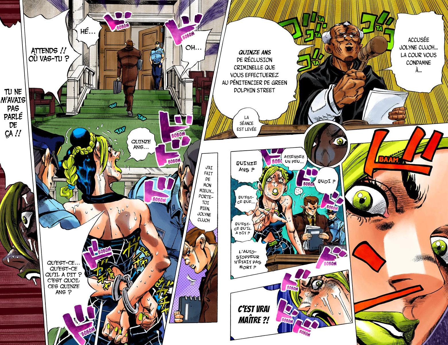 Read JoJo's Bizarre Adventure Part 6 Stone Ocean Official Colored FR Manga Online