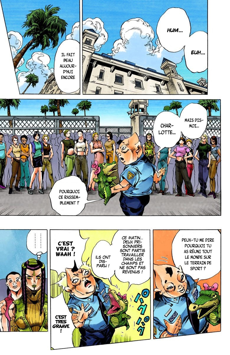 Read JoJo's Bizarre Adventure Part 6 Stone Ocean Official Colored FR Manga Online