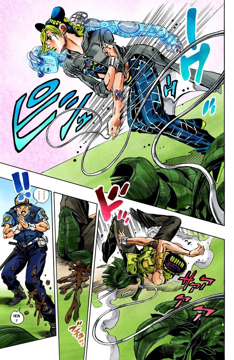 Read JoJo's Bizarre Adventure Part 6 Stone Ocean Official Colored FR Manga Online