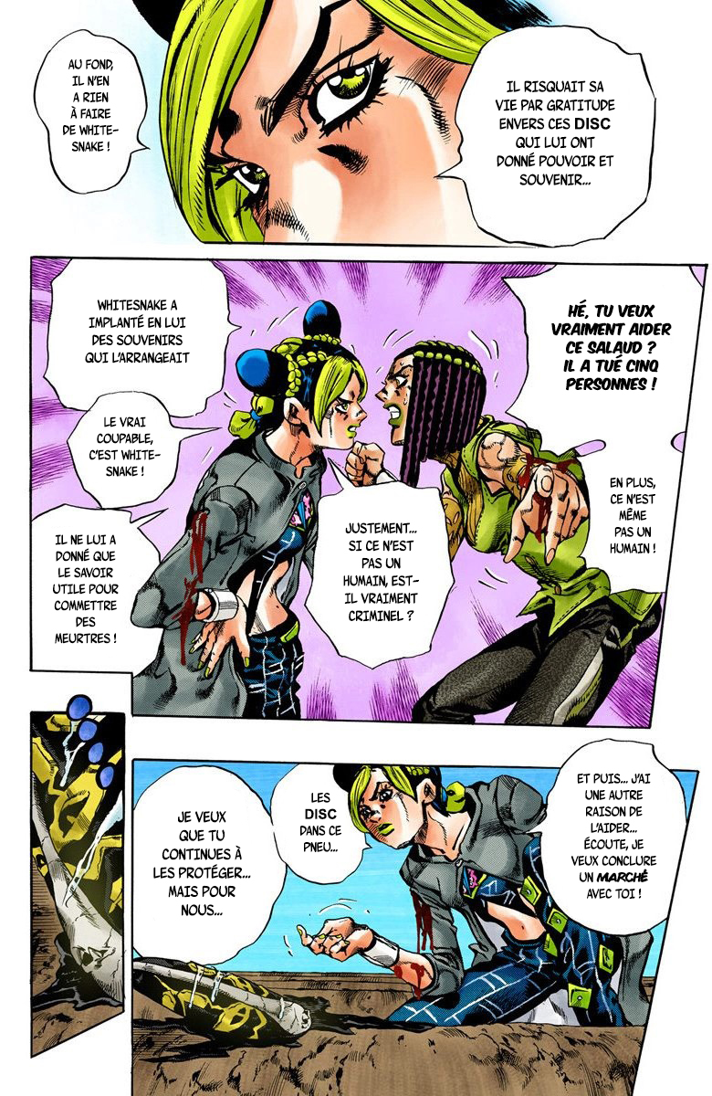 Read JoJo's Bizarre Adventure Part 6 Stone Ocean Official Colored FR Manga Online