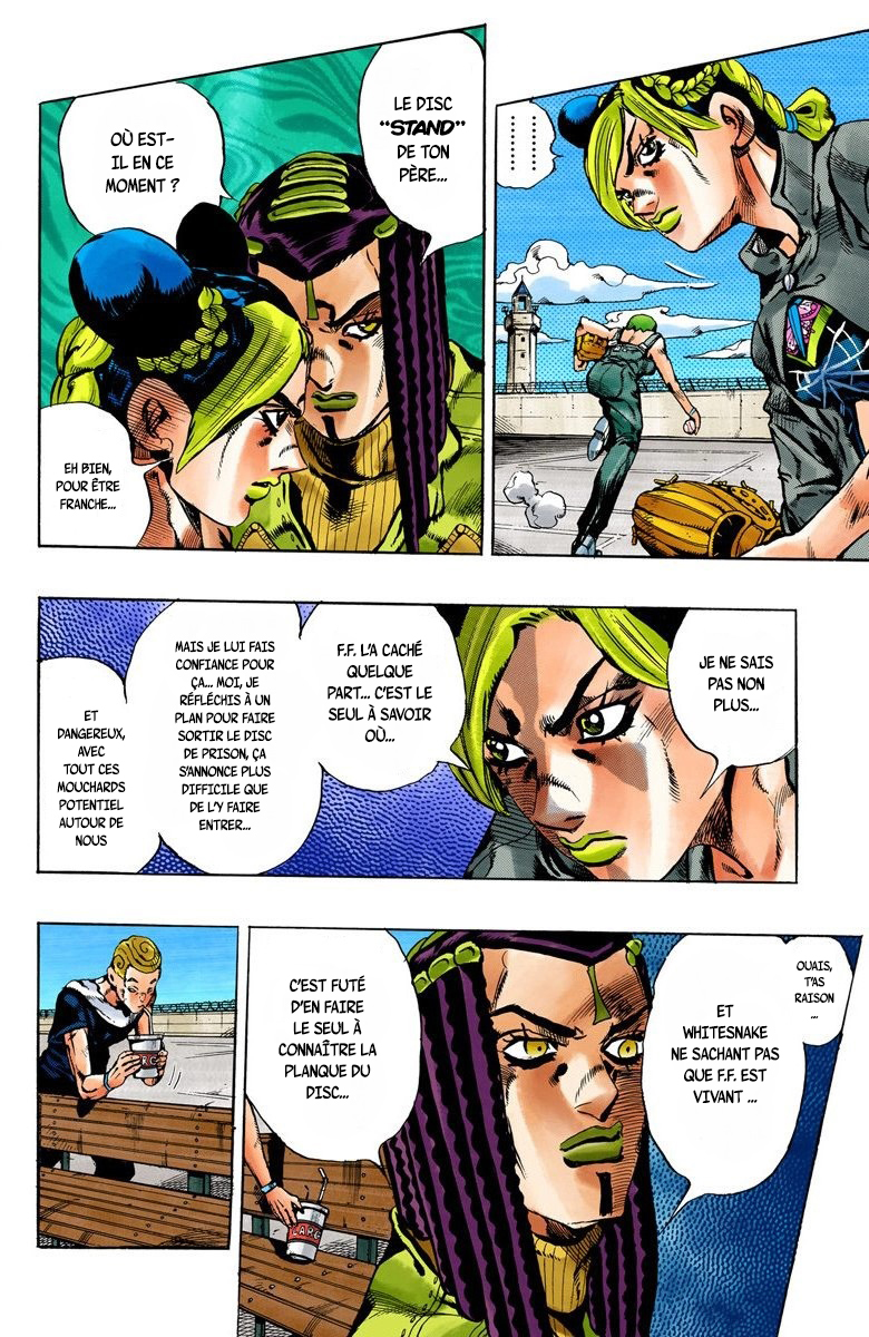 Read JoJo's Bizarre Adventure Part 6 Stone Ocean Official Colored FR Manga Online