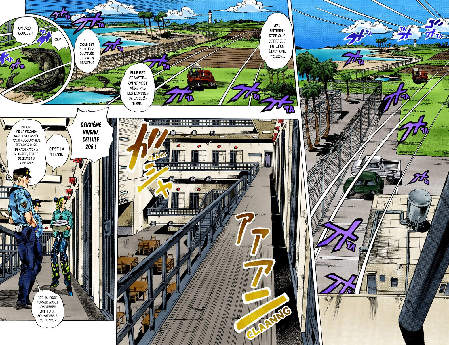 Read JoJo's Bizarre Adventure Part 6 Stone Ocean Official Colored FR Manga Online