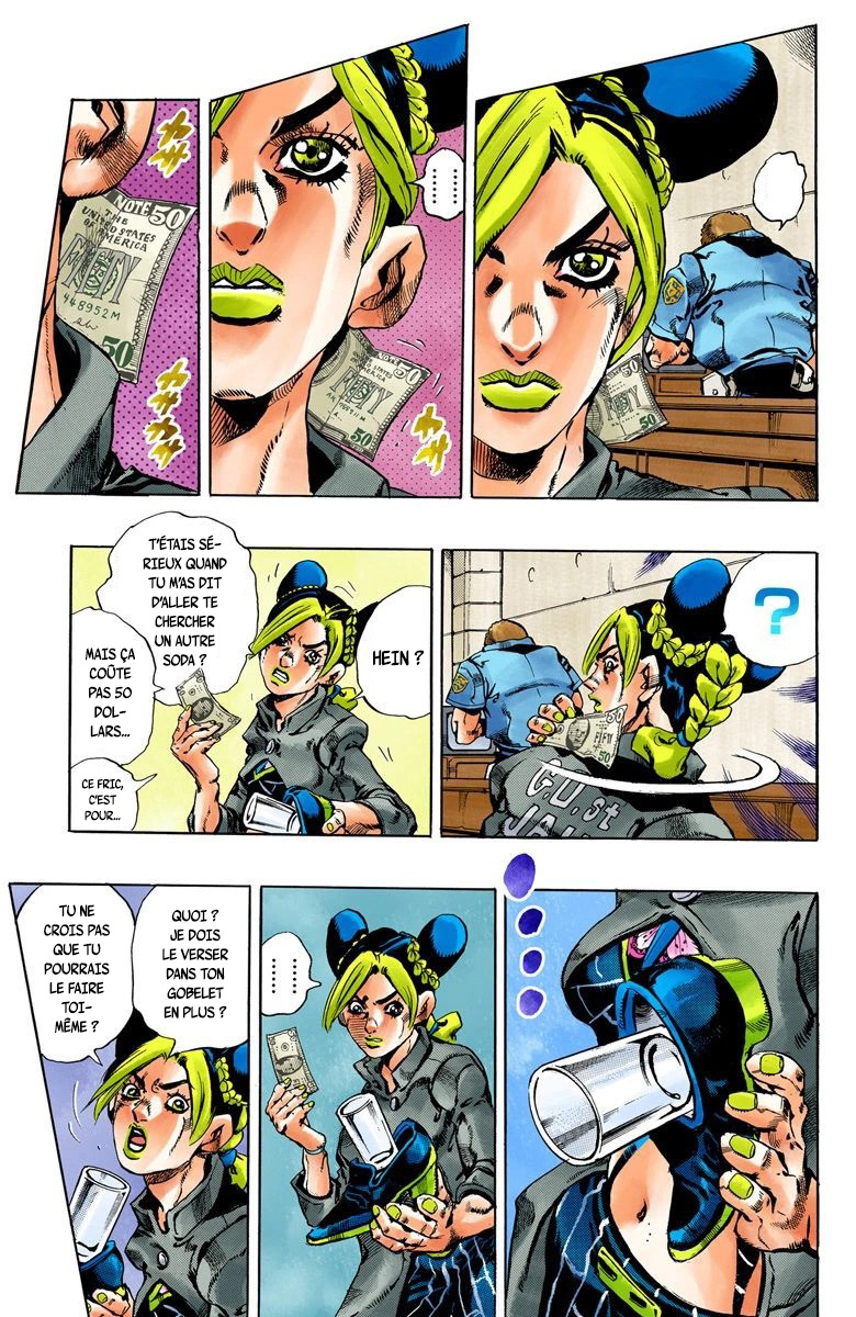 Read JoJo's Bizarre Adventure Part 6 Stone Ocean Official Colored FR Manga Online
