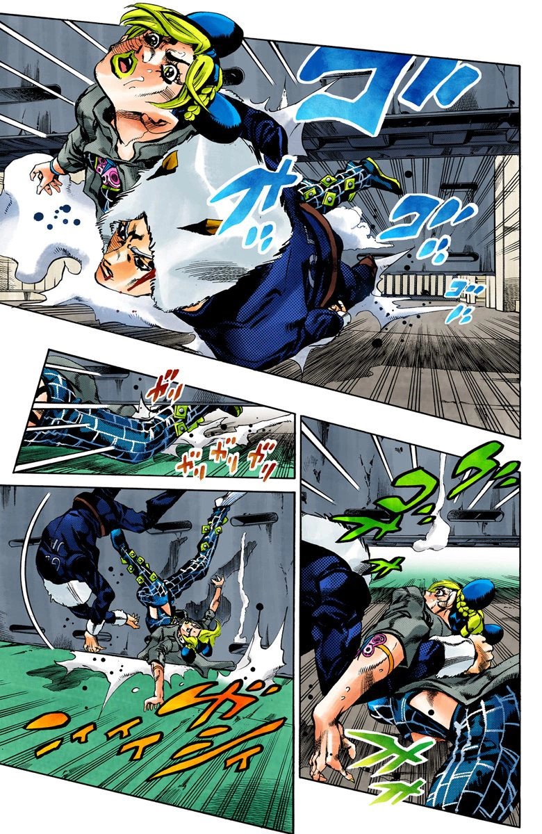 Read JoJo's Bizarre Adventure Part 6 Stone Ocean Official Colored FR Manga Online