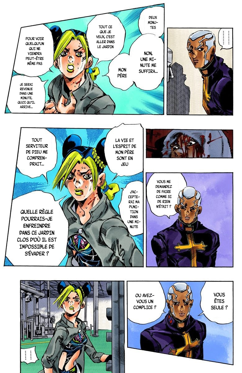 Read JoJo's Bizarre Adventure Part 6 Stone Ocean Official Colored FR Manga Online
