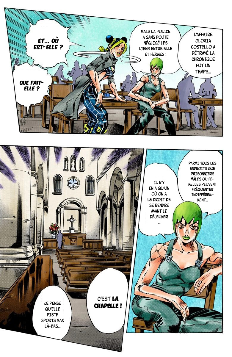 Read JoJo's Bizarre Adventure Part 6 Stone Ocean Official Colored FR Manga Online