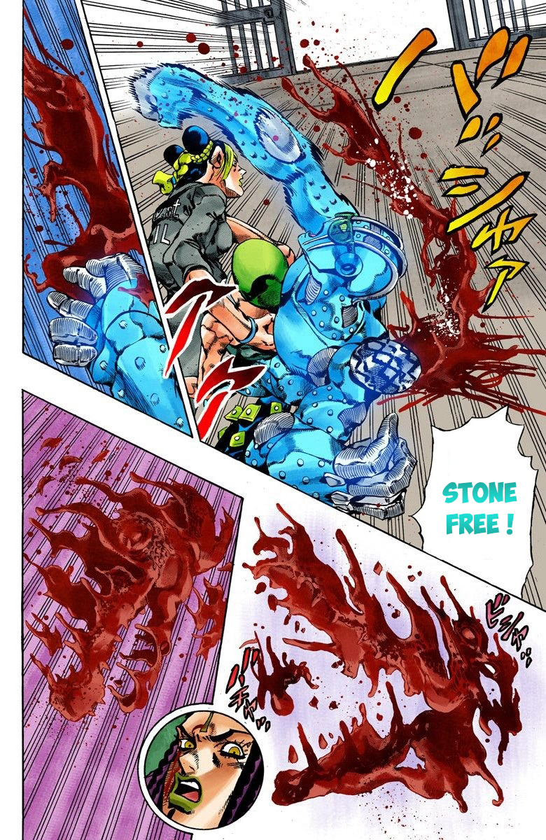 Read JoJo's Bizarre Adventure Part 6 Stone Ocean Official Colored FR Manga Online