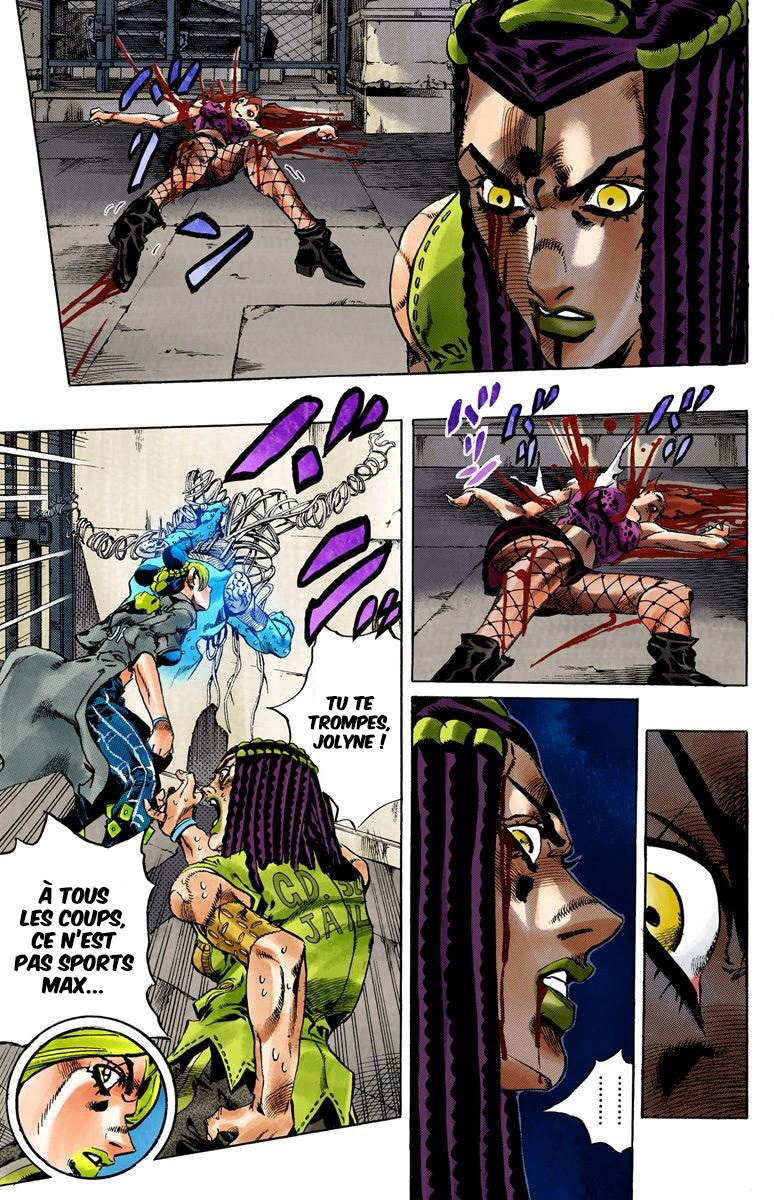 Read JoJo's Bizarre Adventure Part 6 Stone Ocean Official Colored FR Manga Online
