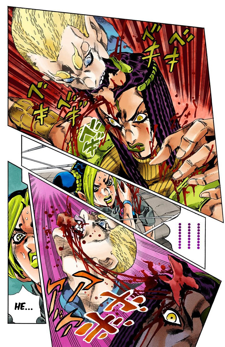 Read JoJo's Bizarre Adventure Part 6 Stone Ocean Official Colored FR Manga Online