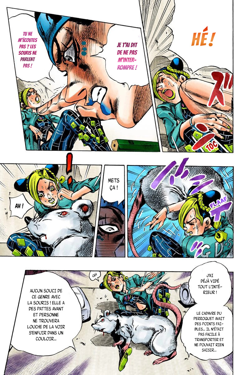 Read JoJo's Bizarre Adventure Part 6 Stone Ocean Official Colored FR Manga Online