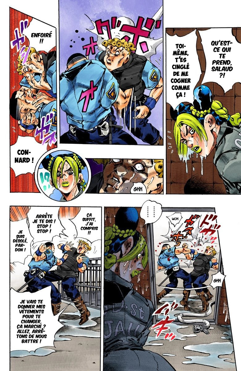 Read JoJo's Bizarre Adventure Part 6 Stone Ocean Official Colored FR Manga Online