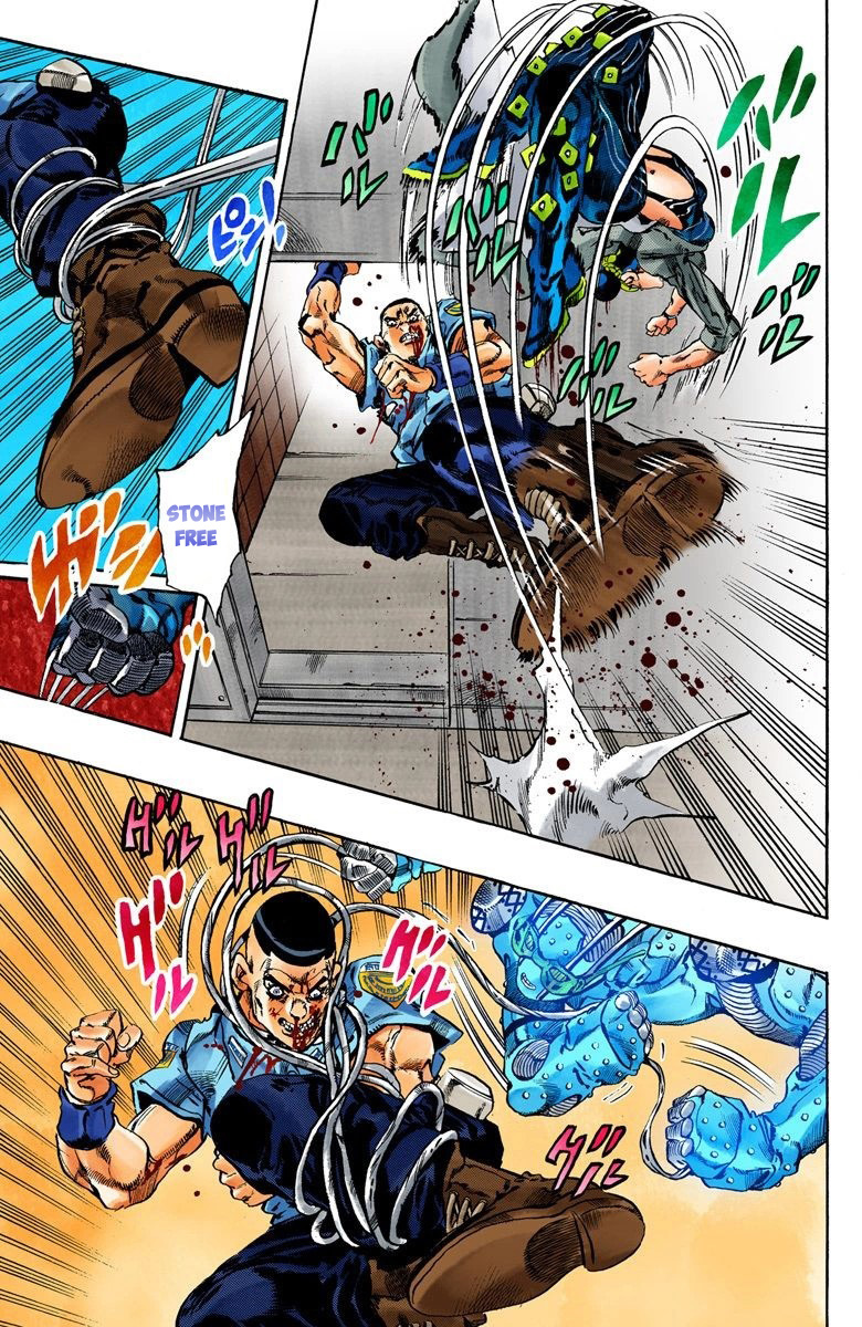 Read JoJo's Bizarre Adventure Part 6 Stone Ocean Official Colored FR Manga Online