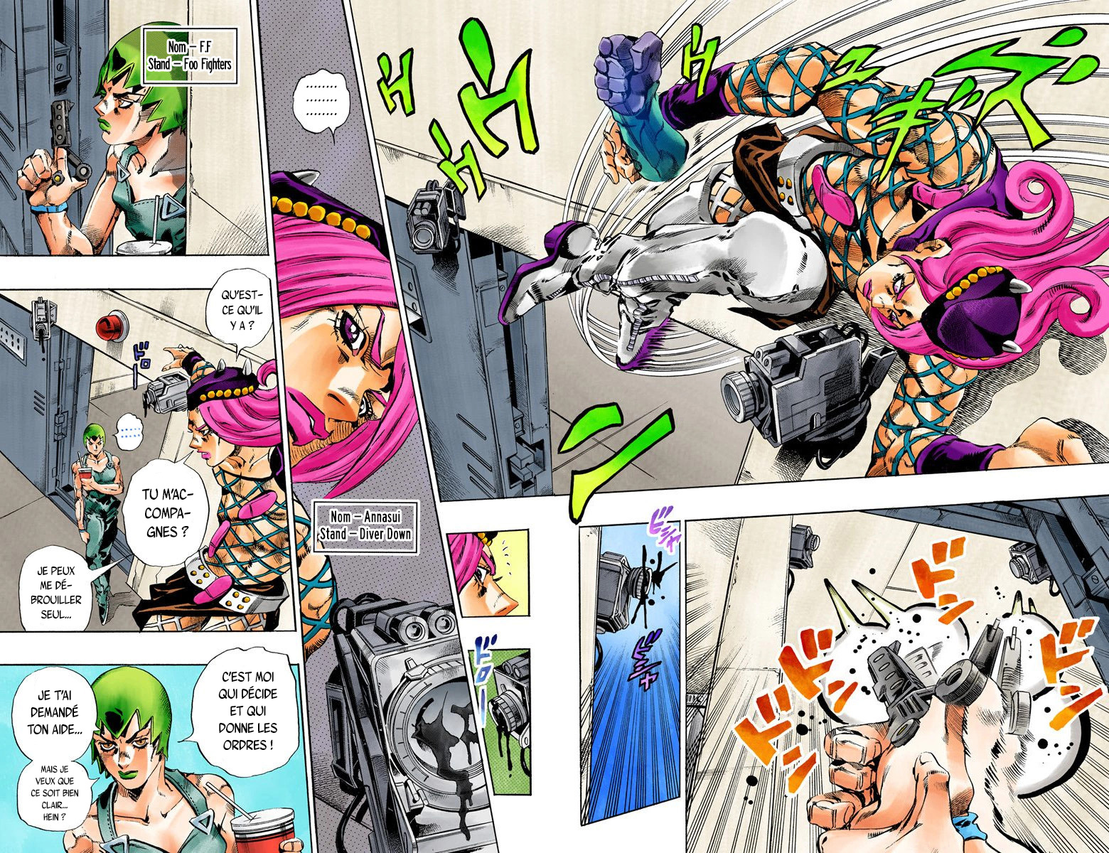 Read JoJo's Bizarre Adventure Part 6 Stone Ocean Official Colored FR Manga Online