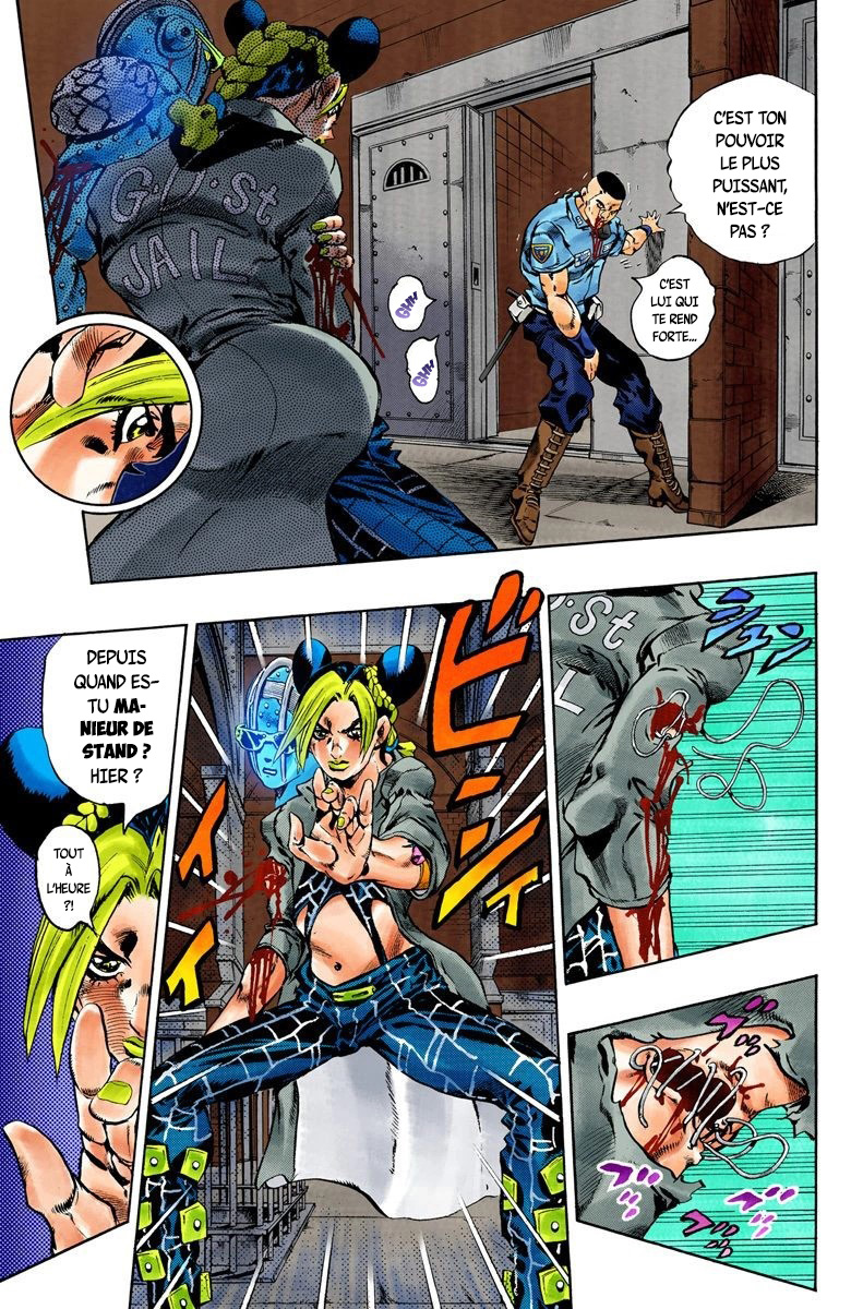 Read JoJo's Bizarre Adventure Part 6 Stone Ocean Official Colored FR Manga Online