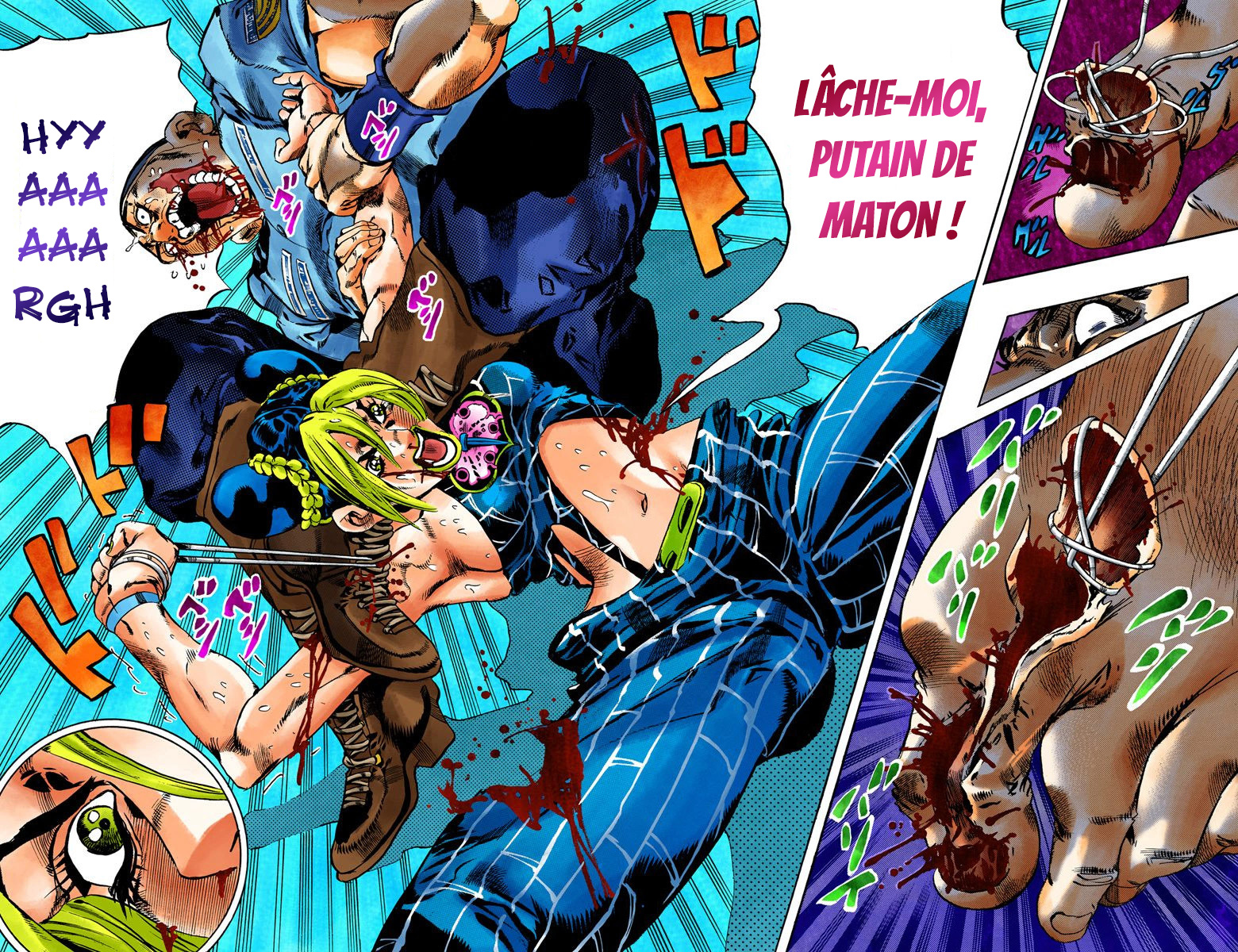 Read JoJo's Bizarre Adventure Part 6 Stone Ocean Official Colored FR Manga Online