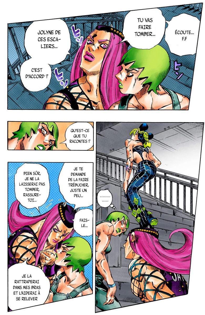 Read JoJo's Bizarre Adventure Part 6 Stone Ocean Official Colored FR Manga Online