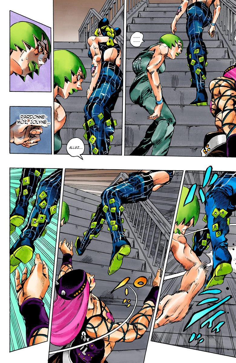 Read JoJo's Bizarre Adventure Part 6 Stone Ocean Official Colored FR Manga Online