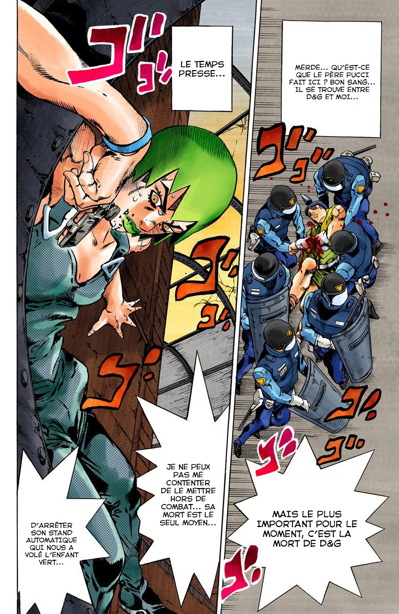 Read JoJo's Bizarre Adventure Part 6 Stone Ocean Official Colored FR Manga Online