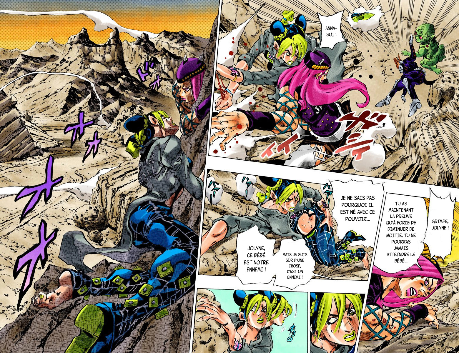 Read JoJo's Bizarre Adventure Part 6 Stone Ocean Official Colored FR Manga Online